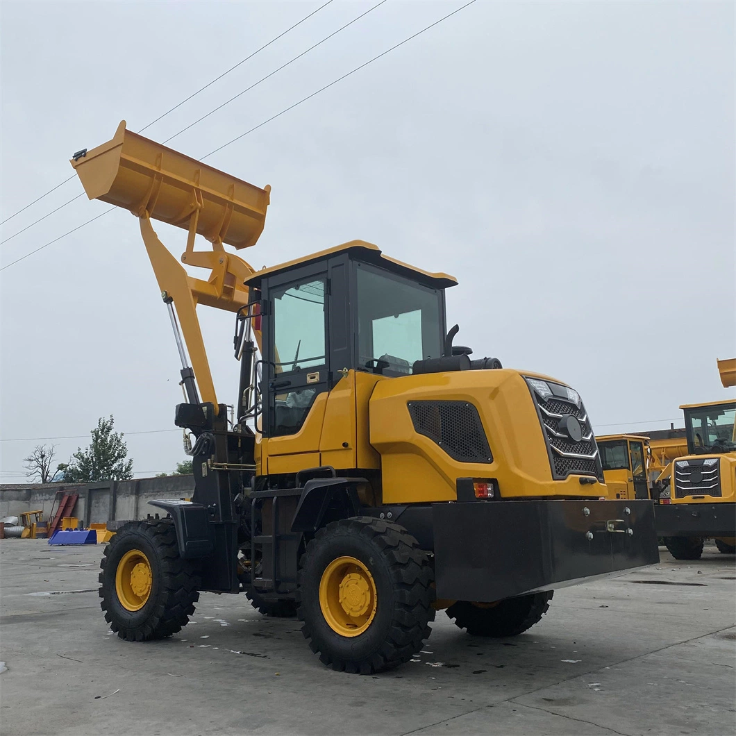 CE Certified 1 Ton 1.2 Ton 1.5 Ton Small Wheel Loader Front Backhoe Skid Steer Loader Wheeled Forklift